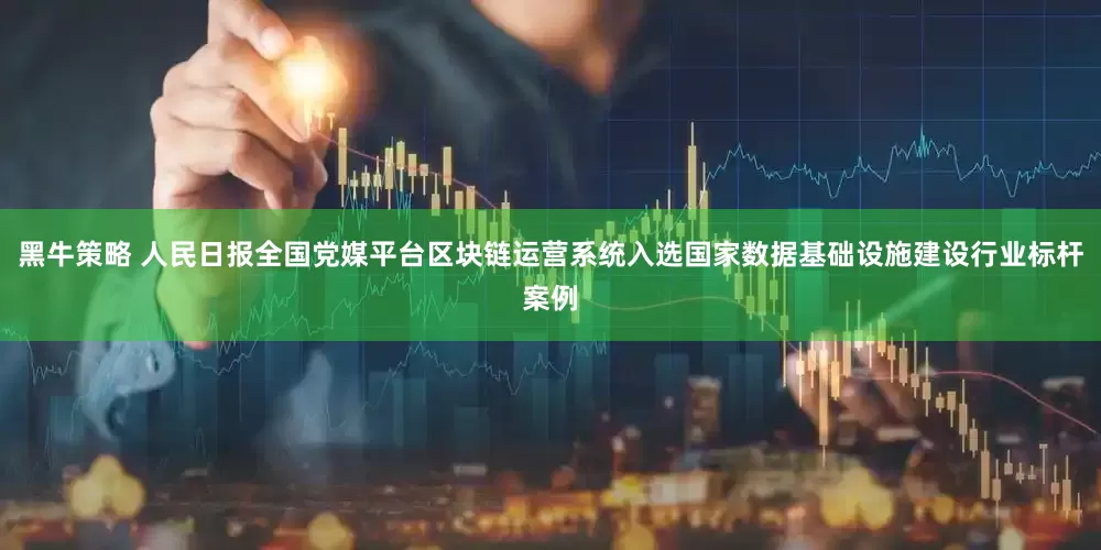 黑牛策略 人民日报全国党媒平台区块链运营系统入选国家数据基础设施建设行业标杆案例